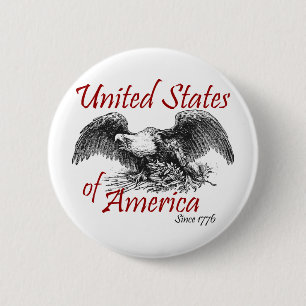 United States of America Pinback Button