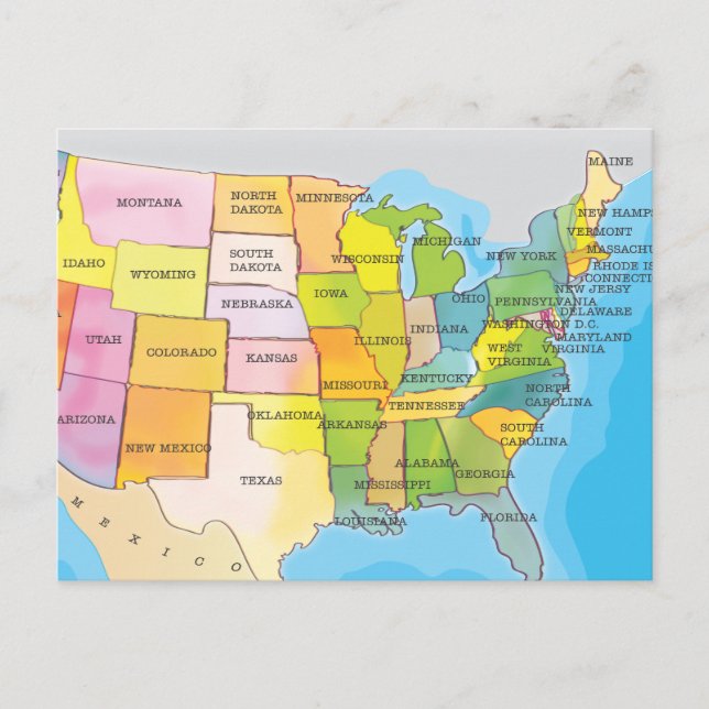 United States Of America Postcard (Front)