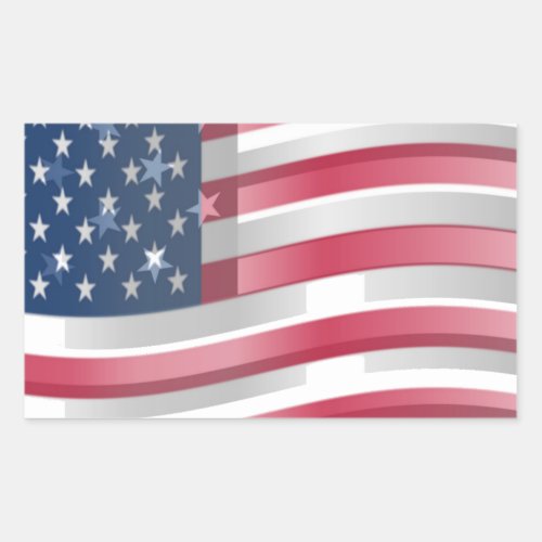 United States of America Rectangular Sticker