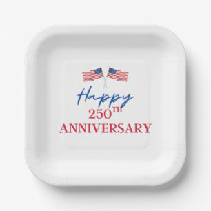 United States of America’s 250th Anniversary Paper Plates