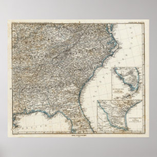 United States of America Southern States Poster