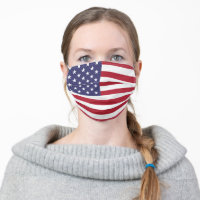 United States of America USA American Flag Unisex Cloth Face Mask