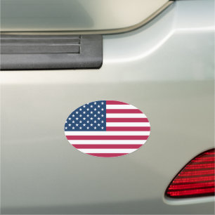 United States of America USA flag big oval Car Magnet