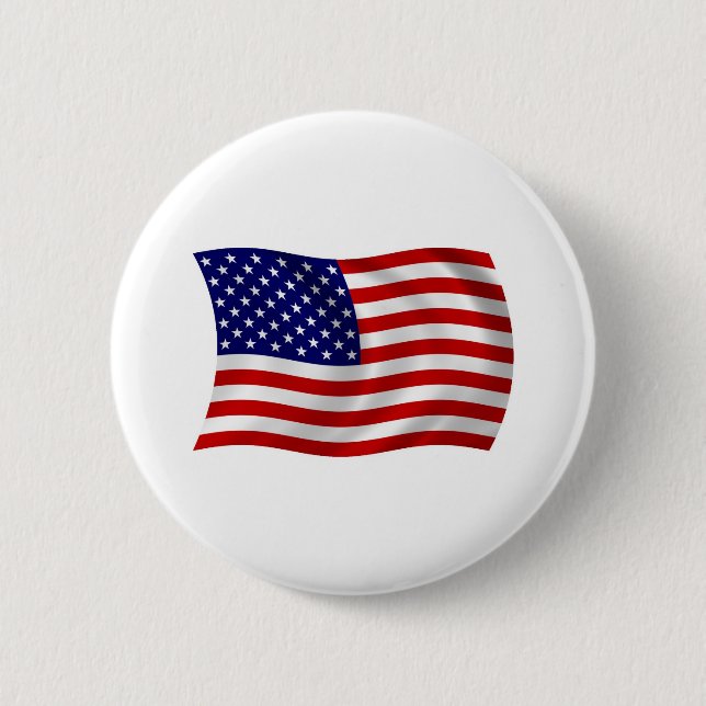 United States of America (USA) Flag Button (Front)