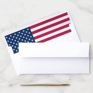 United States of America USA flag patriotic # 10 Envelope Liner