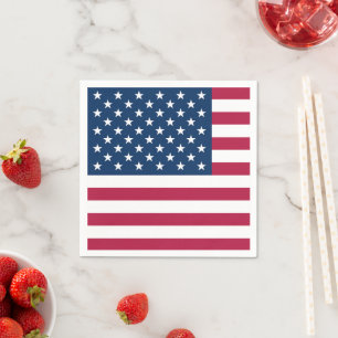 United States of America USA flag patriotic party Napkins