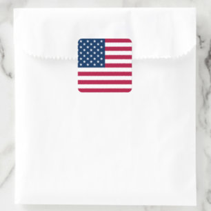 United States of America USA flag patriotic Square Sticker