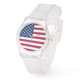 United States of America USA flag patriotic Watch