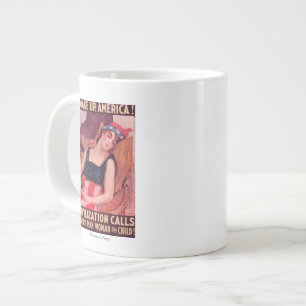 United States of AmericaWar II Promotional Large Coffee Mug