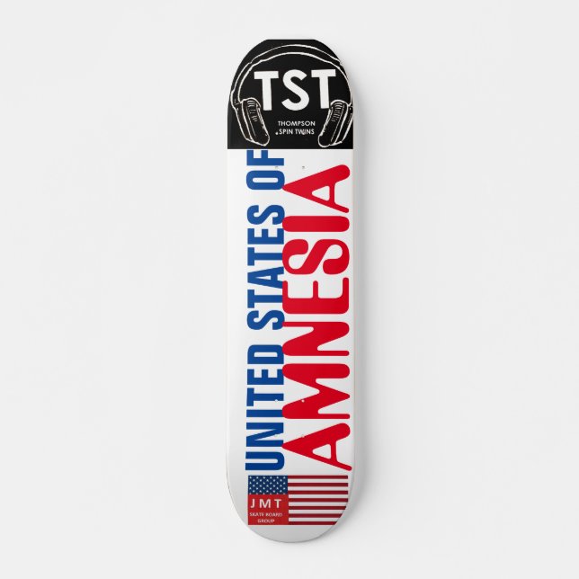 UNITED STATES OF AMNESIA Skateboard, 7¾" Deck (Front)