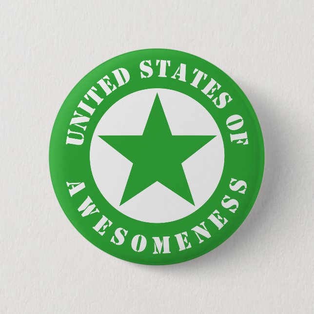 United States of Awesomeness Pinback Button (Front)