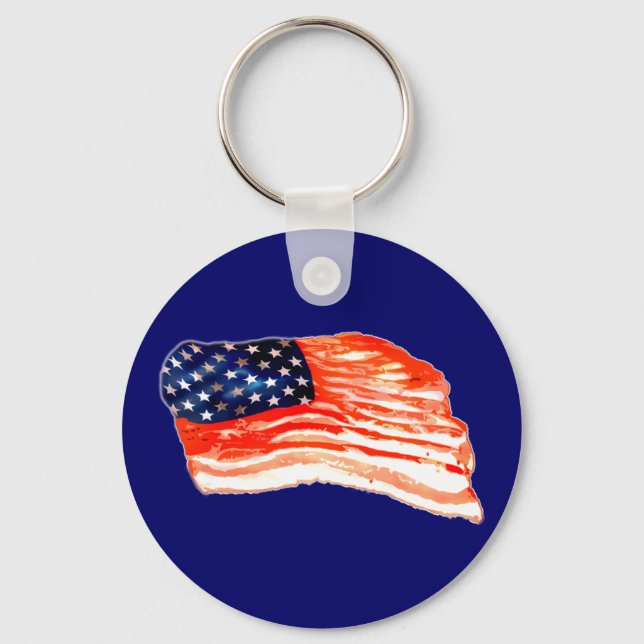 United States of Bacon Keychain (Front)