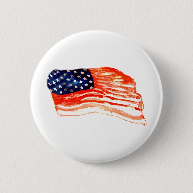United States of Bacon Pinback Button (Front)