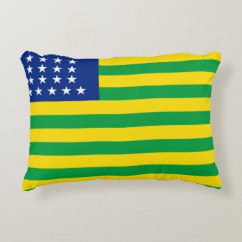 United States Of Brazil Flag Accent Pillow by WorldOfHistory at Zazzle