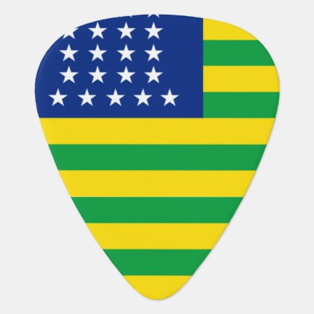 United States Of Brazil Flag Guitar Pick