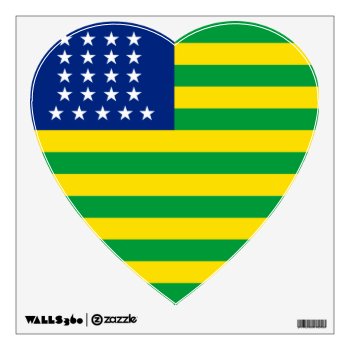 United States Of Brazil Flag Wall Decal by WorldOfHistory at Zazzle