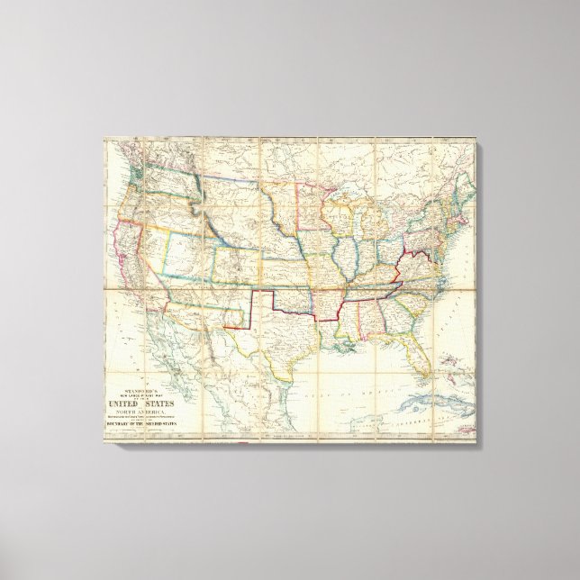United States Of North America Canvas Print (Front)