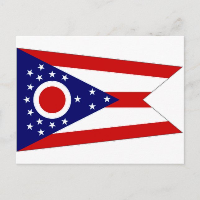 United States Ohio Flag Postcard (Front)