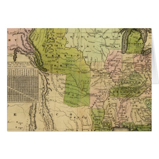 United States Olney Map Cards (Front Horizontal)