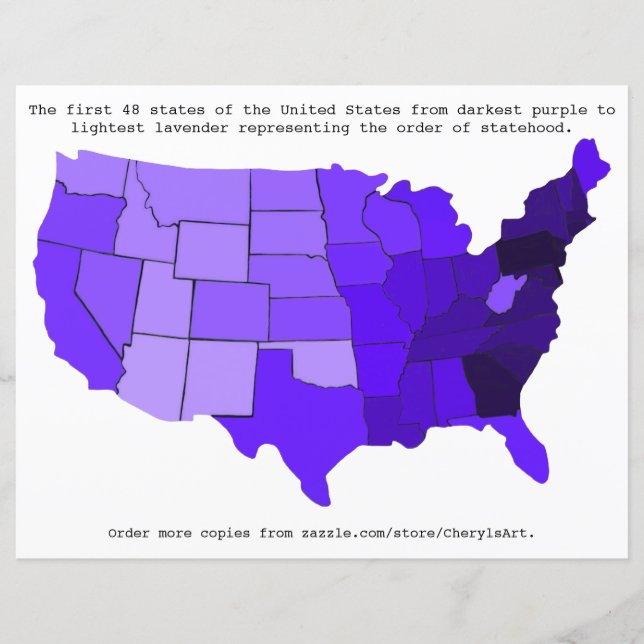 United States Order of Statehood, shades of purple (Front)