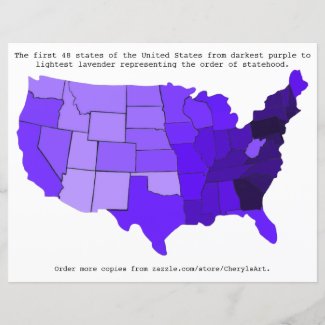 United States Order of Statehood, shades of purple