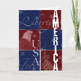 United States Patriotic Greeting Card