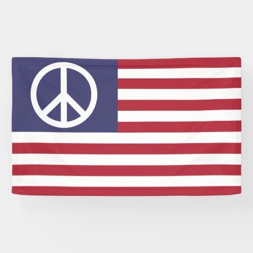 United States Peace Flag Banner