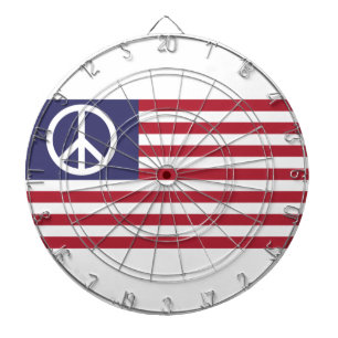 United States Peace Flag Dart Board