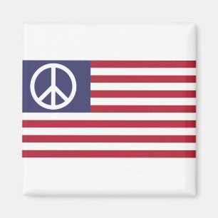 United States Peace Flag Magnet