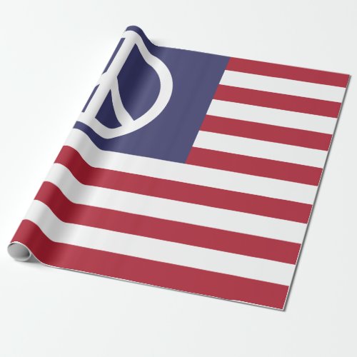 United States Peace Flag Wrapping Paper