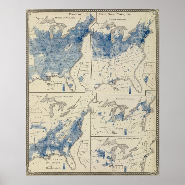 United States population census Poster (Front)