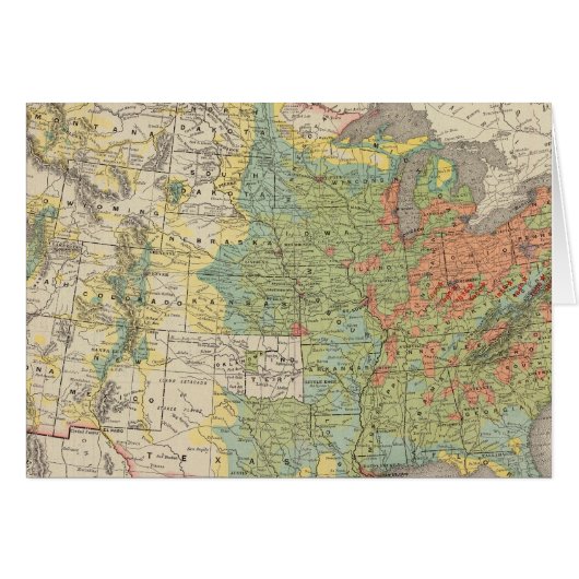 United States Population Density, 1890 Cards (Front Horizontal)