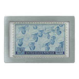 United States Postage Stamp Belt Buckle