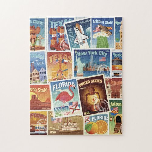 United States Postage Stamps Jigsaw Puzzle