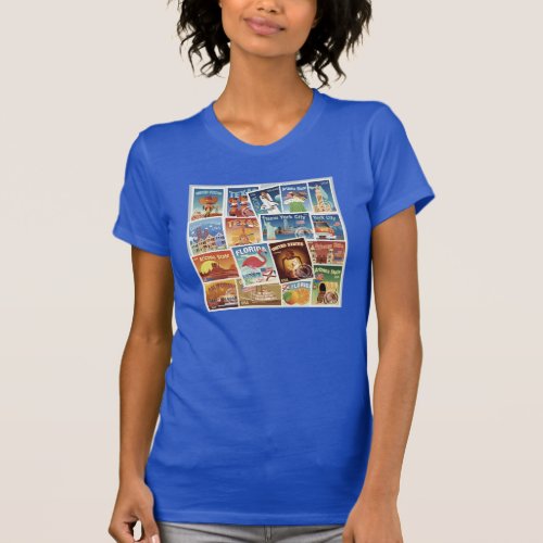 United States Postage Stamps T_Shirt