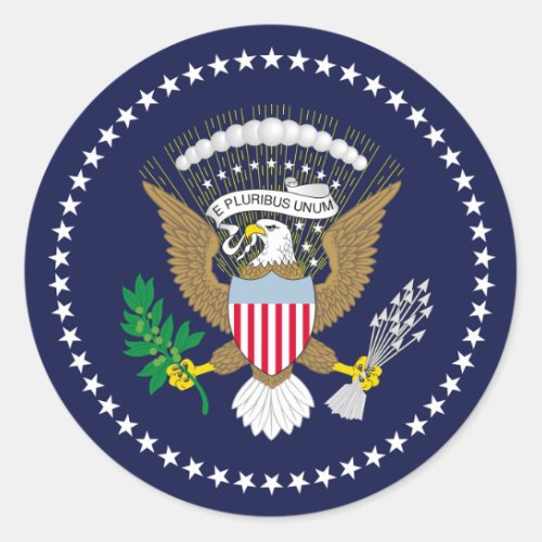 United States Presidential Classic Round Sticker