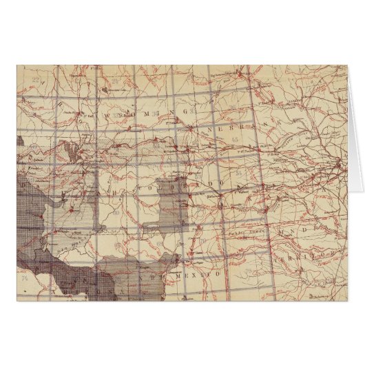 United States Progress Map of Routes and Stations Cards (Front Horizontal)
