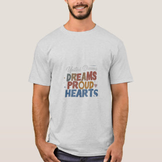 United States proud hearts tshirt design