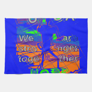 United States Psychedelic Hope: Blue Unity Art Towel