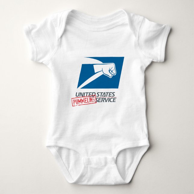 United States Pummeling Service Baby Bodysuit (Front)