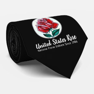 United States Rose Neck Tie