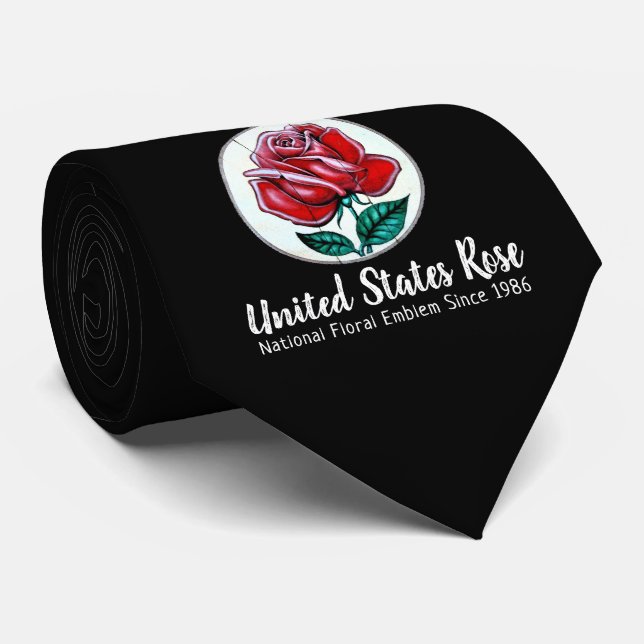 United States Rose Neck Tie (Rolled)
