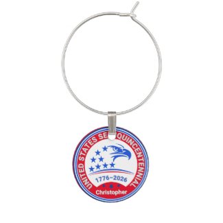 United States Semiquincentennial 1776–2026 Eagle Wine Charm