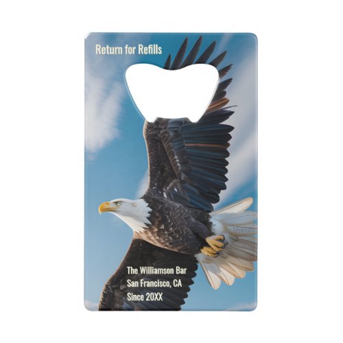 United States Semiquincentennial Eagle (1776–2026) Credit Card Bottle Opener