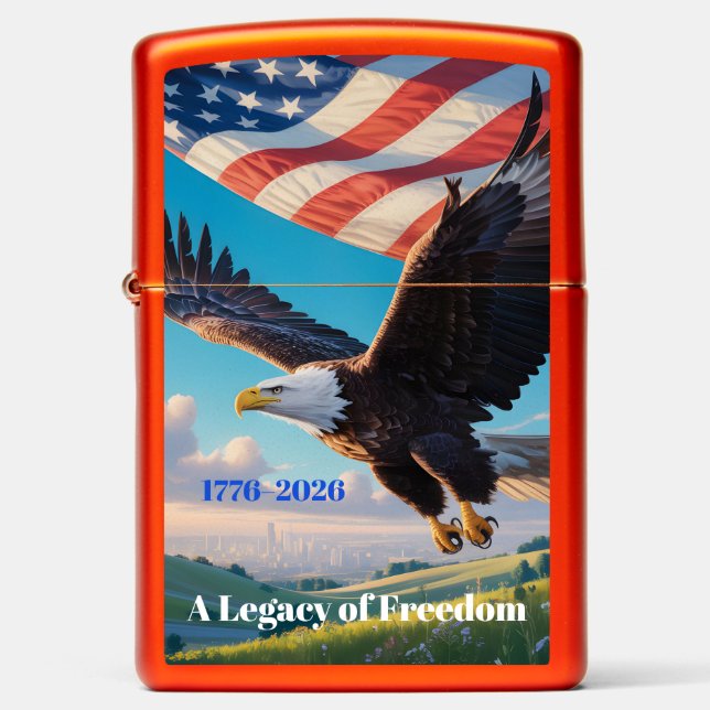 United States Semiquincentennial Eagle (1776–2026) Zippo Lighter (Front)