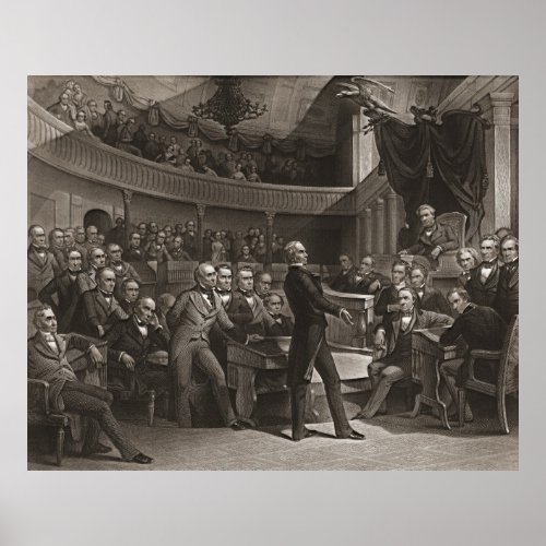 United States Senate 1850 Poster