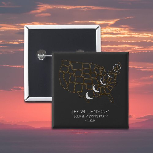 United States Solar Eclipse 482024 State Map Button