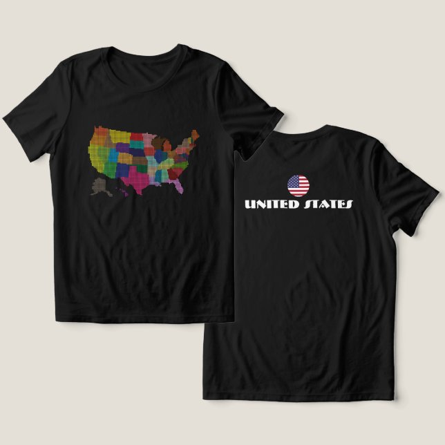 UNITED STATES Special Tourist Gift Classic Tri-Blend Shirt (Design Front & Back)