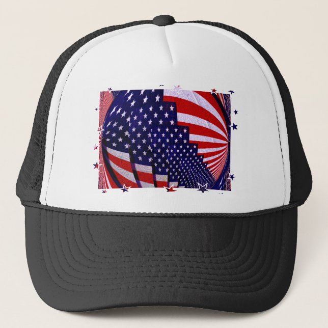 United States Stars and Stripe_ Trucker Hat (Front)