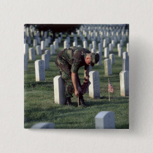 United States, State of Virginia, Arlington. Button